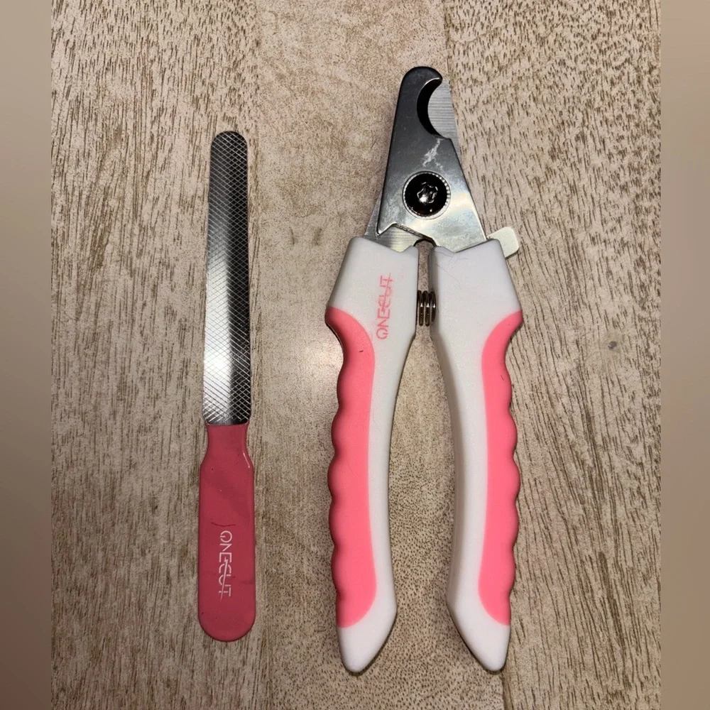 Pink Pet Nail Clippers with File